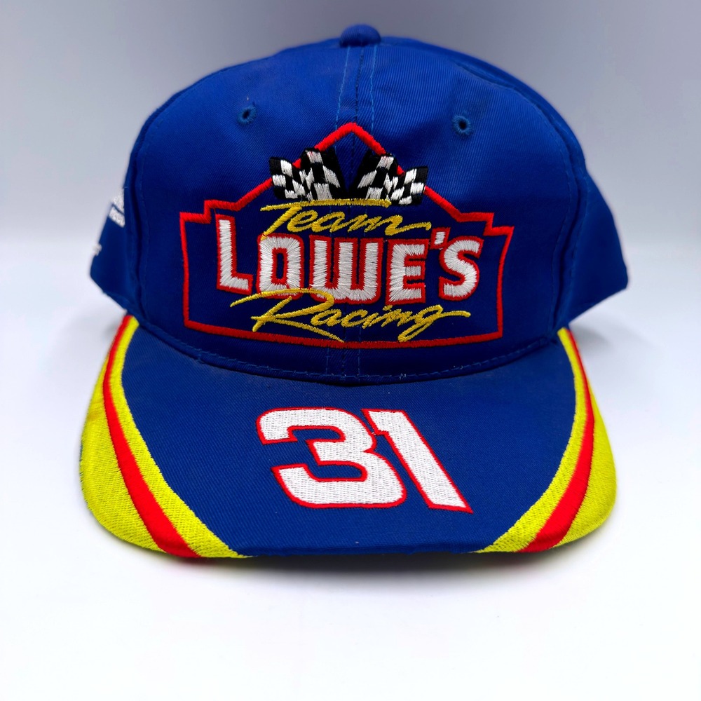 Vintage Chase Authentics Mike Skinner #31 Team Lowe's Racing NASCAR Hat Blue